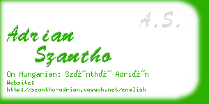adrian szantho business card